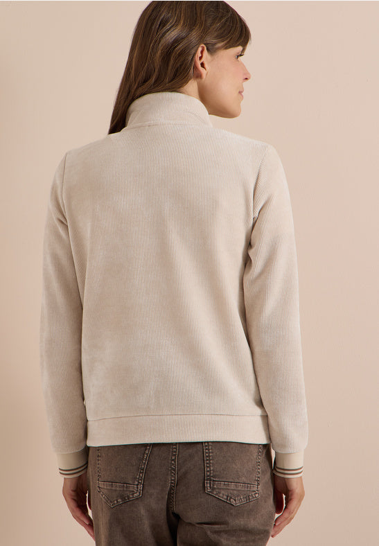 Cecil Beige Soft Cord Jacket