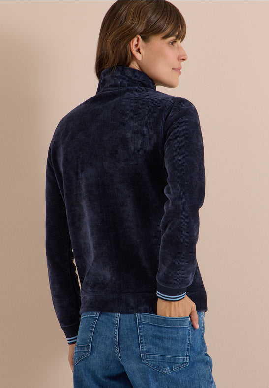 Cecil Navy Soft Cord Jacket