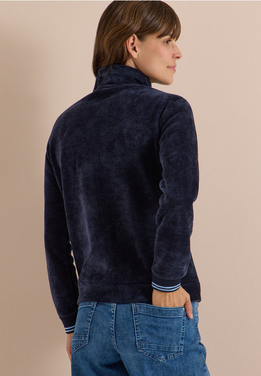 Cecil Navy Soft Cord Jacket