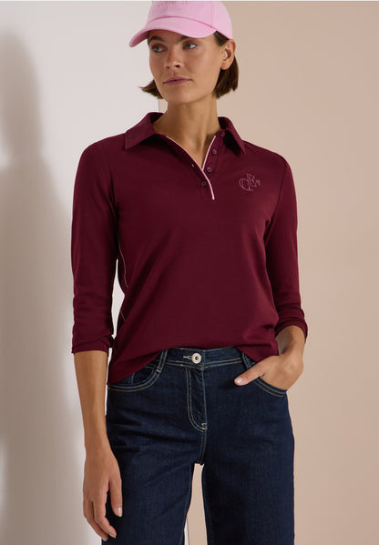 Cecil Wine Crew Neck Sweatshirt