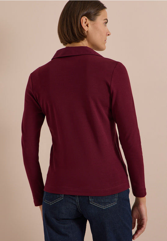 Cecil Wine Crew Neck Sweatshirt