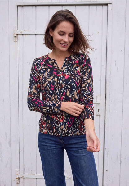 Cecil Split Neck Top