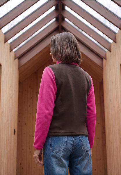 Cecil Colorblock Fleece Troyer