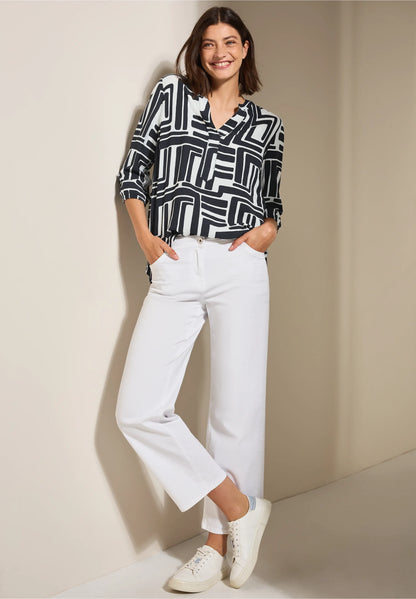 Cecil Blue Patterened Blouse