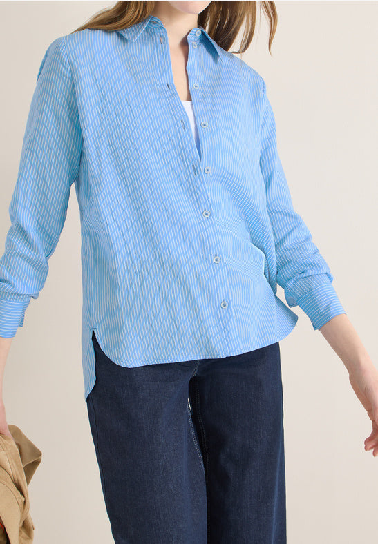 Cecil Seersucker Stripe Blouse