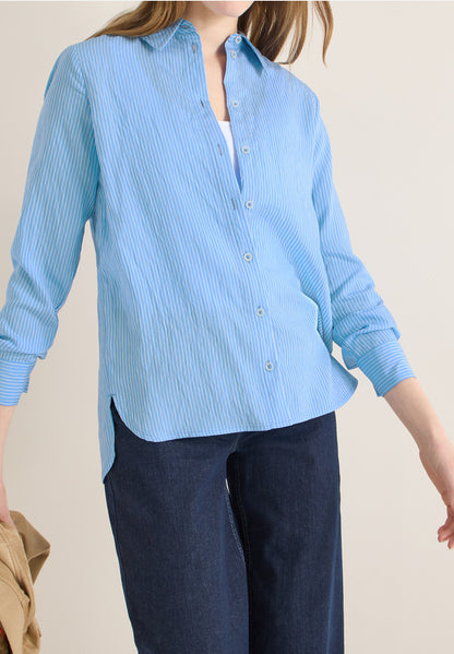 Cecil Seersucker Stripe Blouse