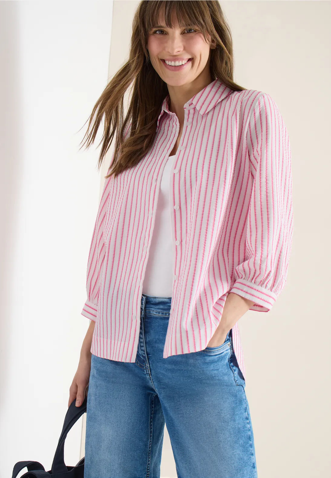 Cecil Seersucker Blouse