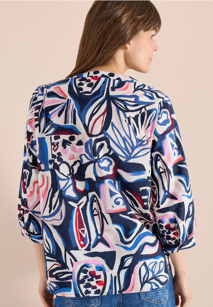 Cecil 3/4-sleeve Multicolored blouse