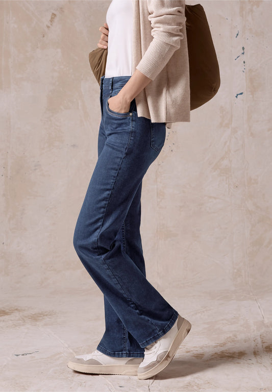 Cecil Dark Blue Bootcut Jeans