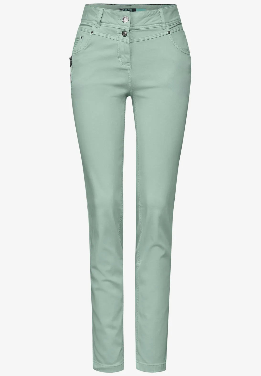 Cecil Toronto Min Green Jeans