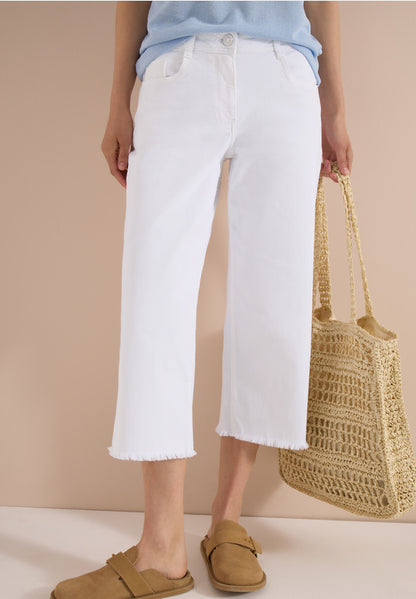 Cecil White Neele Cropped Jeans