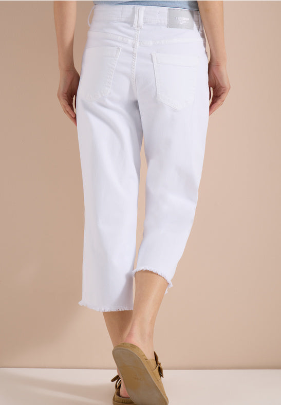 Cecil White Neele Cropped Jeans