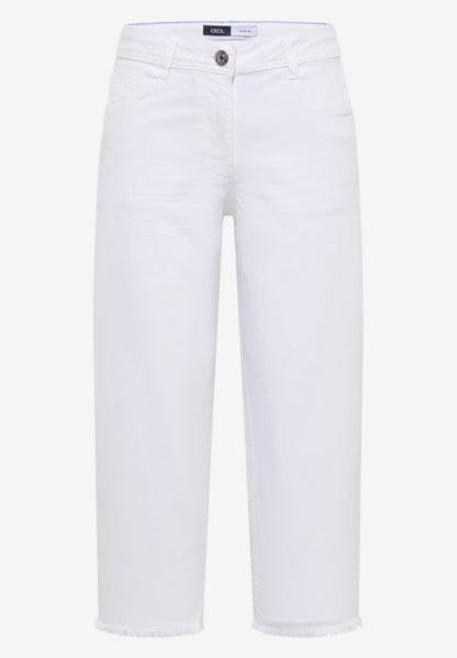 Cecil White Neele Cropped Jeans