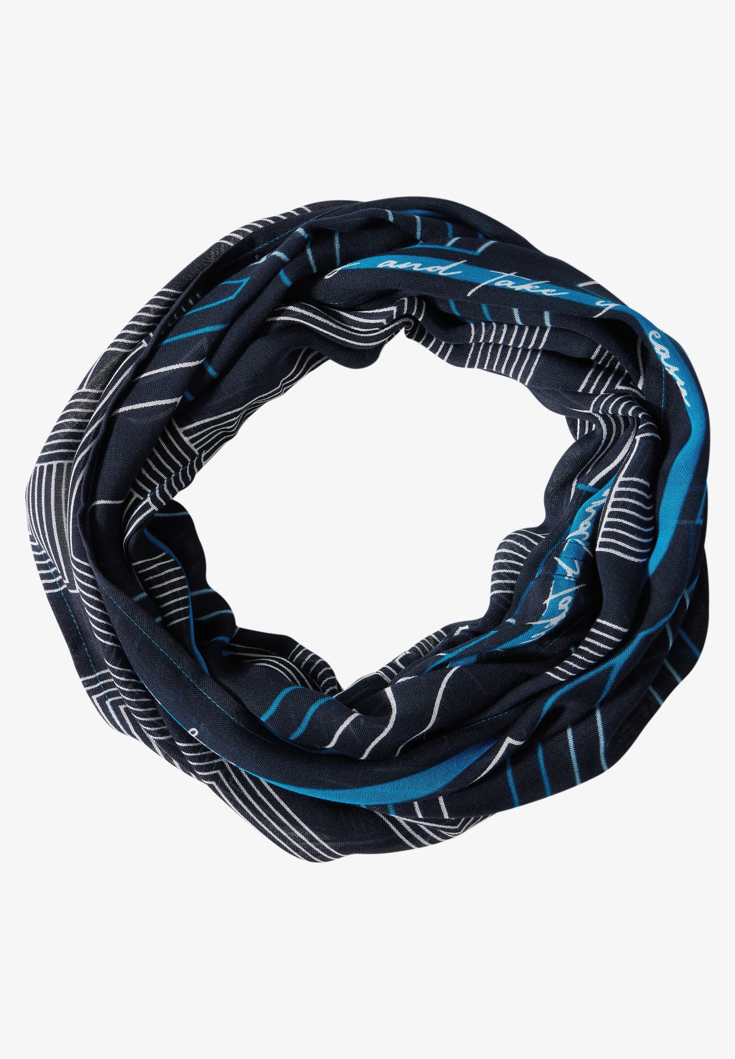 Cecil Blue Looped Scarf