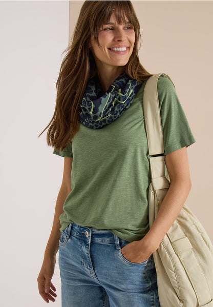 Cecil Olive Green Loop Scarf