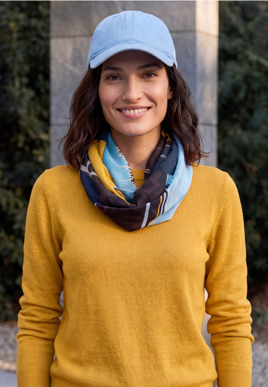 Cecil Truffle Brown Loop Scarf