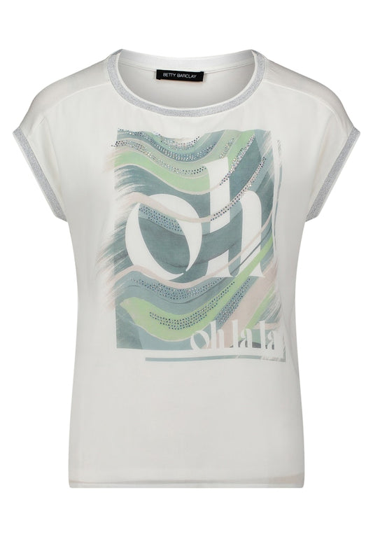 Betty Barclay Green Print Top