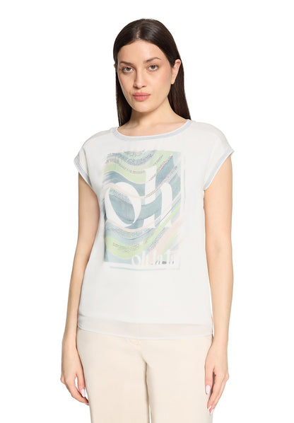 Betty Barclay Green Print Top