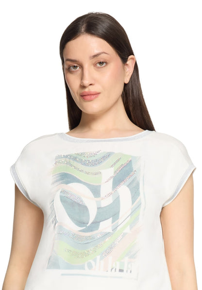 Betty Barclay Green Print Top