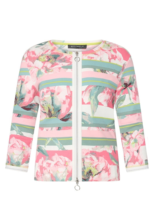 Betty Barclay Rose Floral Cardigan