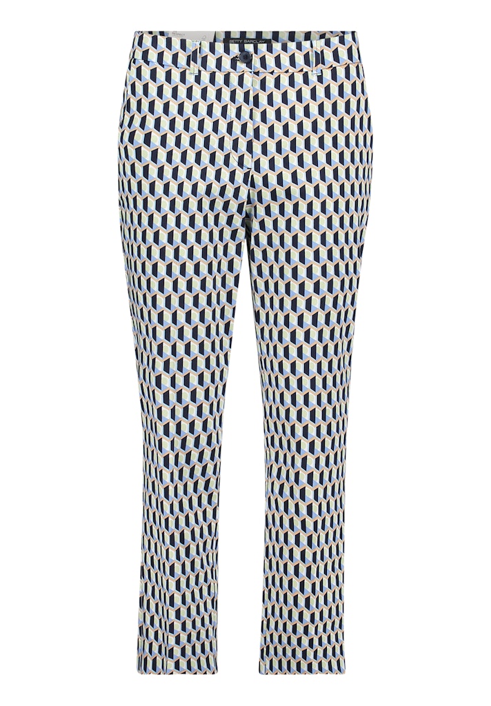 Betty Barclay Blue/Green Print Trousers