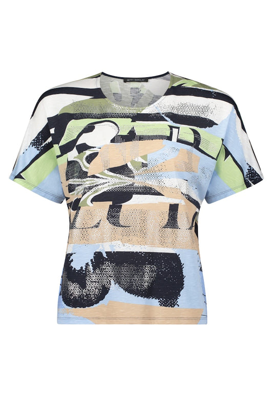 Betty Barclay Blue/Beige Top