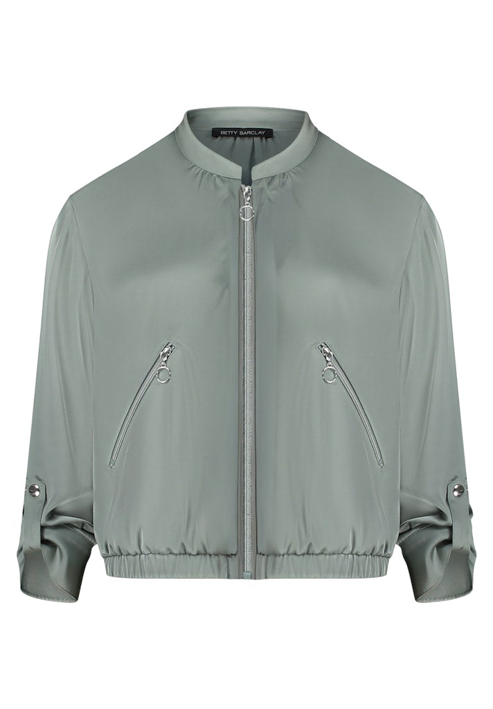 Betty Barclay Chinois Green Bomber Jacket