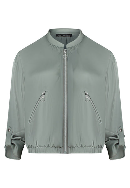 Betty Barclay Chinois Green Bomber Jacket