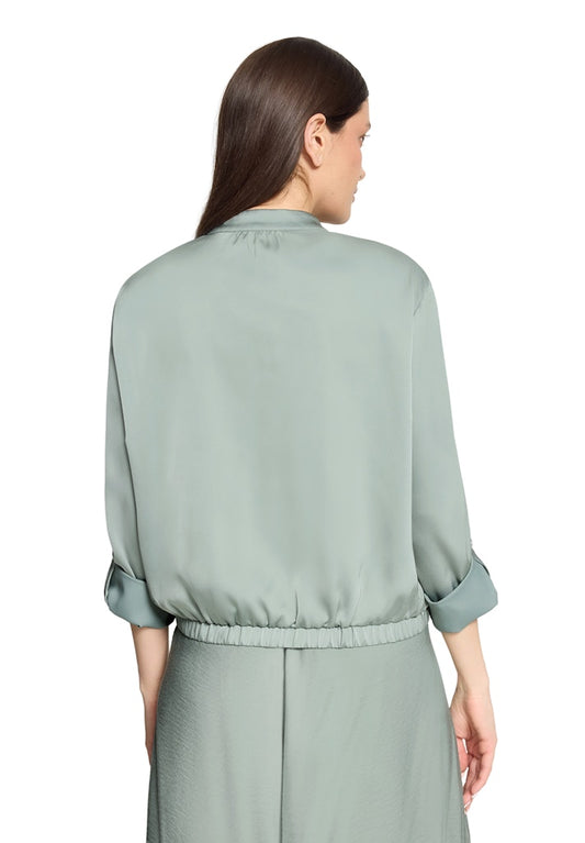 Betty Barclay Chinois Green Bomber Jacket