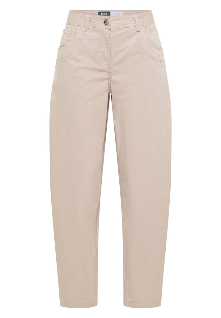 Cecil Beige Scarlett Barrel Papertouch Trouser