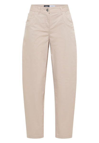 Cecil Beige Scarlett Barrel Papertouch Trouser