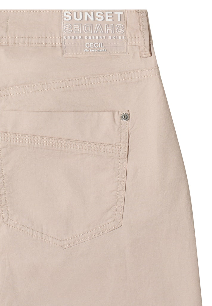 Cecil Beige Scarlett Barrel Papertouch Trouser