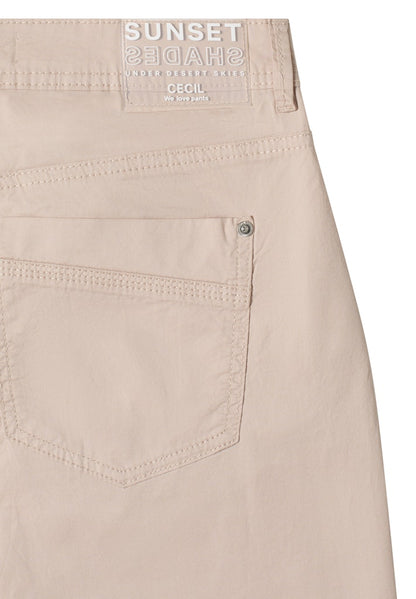 Cecil Beige Scarlett Barrel Papertouch Trouser