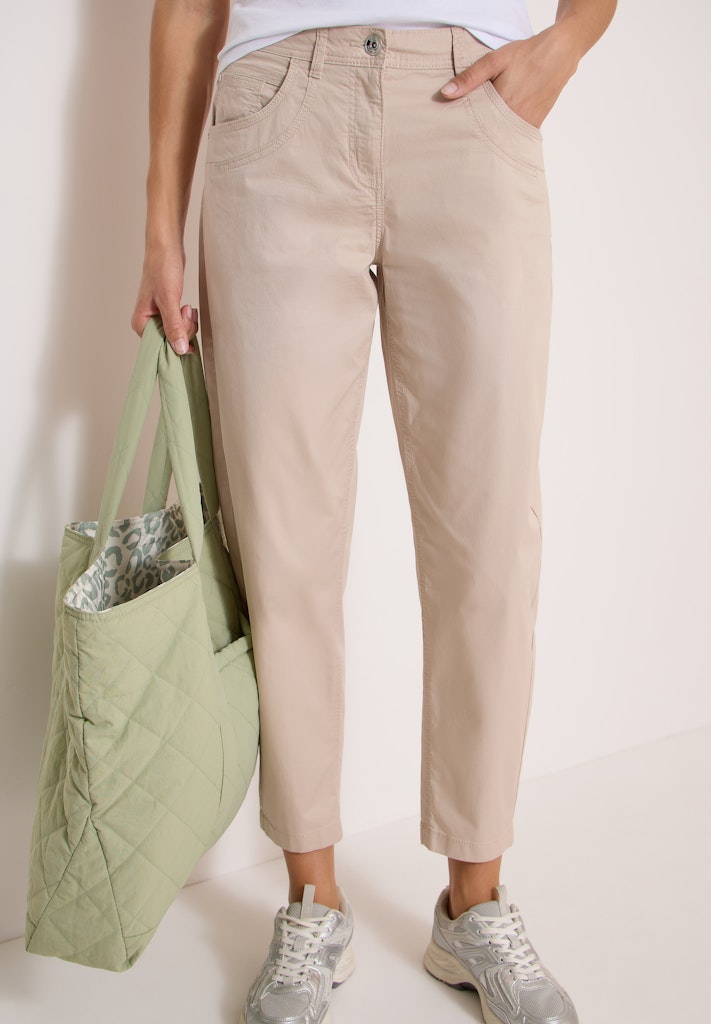 Cecil Beige Scarlett Barrel Papertouch Trouser