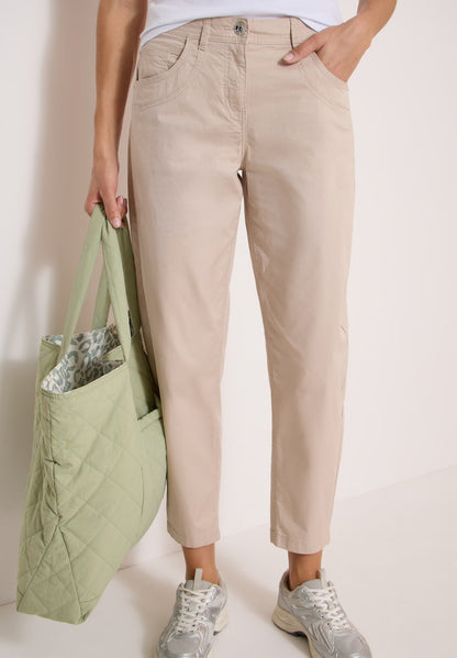 Cecil Beige Scarlett Barrel Papertouch Trouser