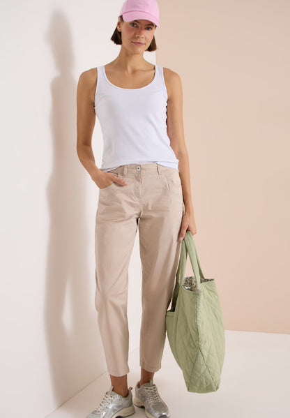 Cecil Beige Scarlett Barrel Papertouch Trouser