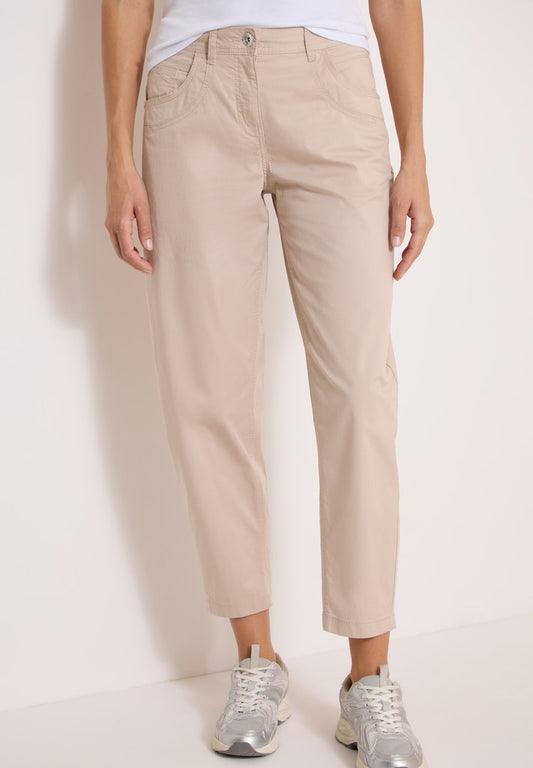 Cecil Beige Scarlett Barrel Papertouch Trouser