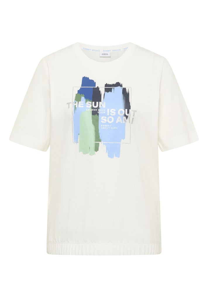 Cecil Print Motif T-Shirt
