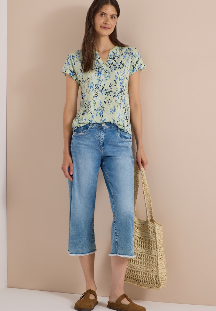 Cecil Minimal Rib Collar Tunic