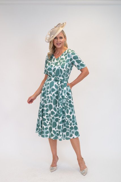 Judy Green Spot Dress
