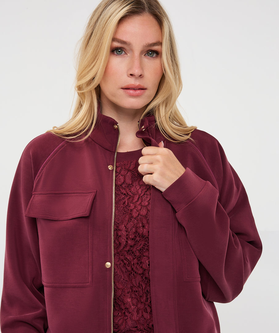 Esqualo Burgundy Jacket