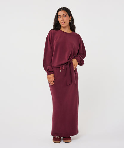 Esqualo Burgundy Skirt