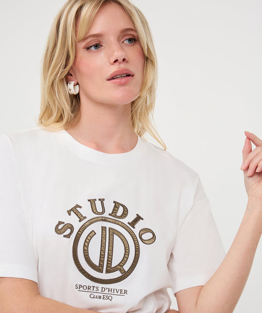 Esqualo Studio Esq Off White T-shirt