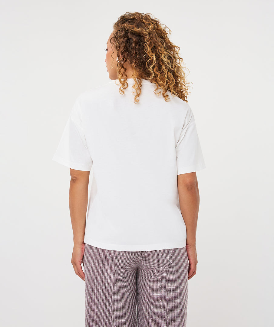 Esqualo Forms Off White T-shirt