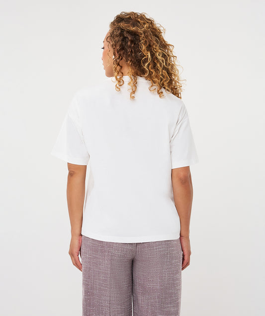 Esqualo Forms Off White T-shirt