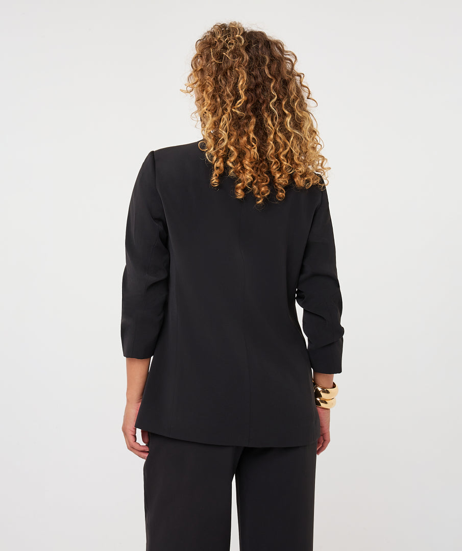 Esqualo Black 3/4 Sleeve Blazer