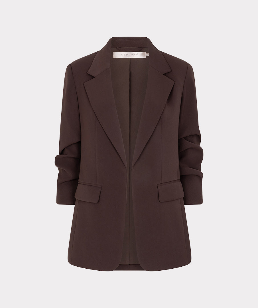 Esqualo Cacao 3/4 Sleeve Blazer