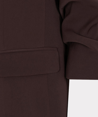 Esqualo Cacao 3/4 Sleeve Blazer