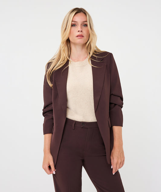 Esqualo Cacao 3/4 Sleeve Blazer