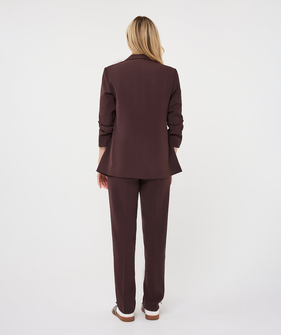 Esqualo Cacao 3/4 Sleeve Blazer